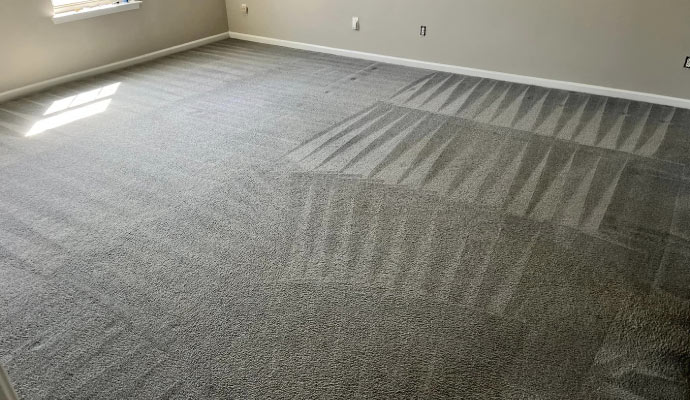 A clean carpet placed on the floor