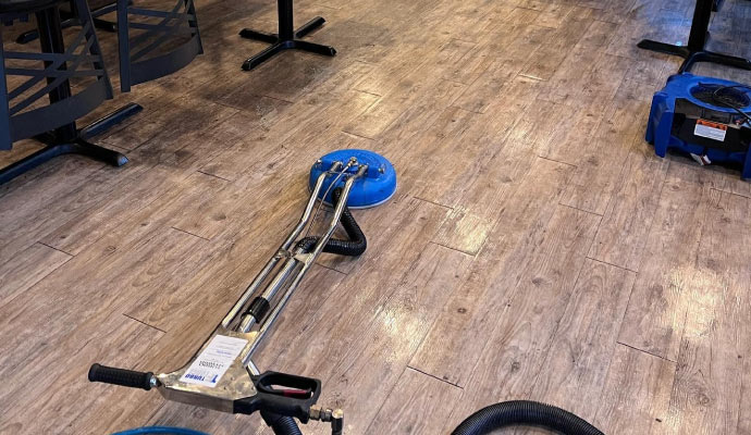 Commercial floor cleaning