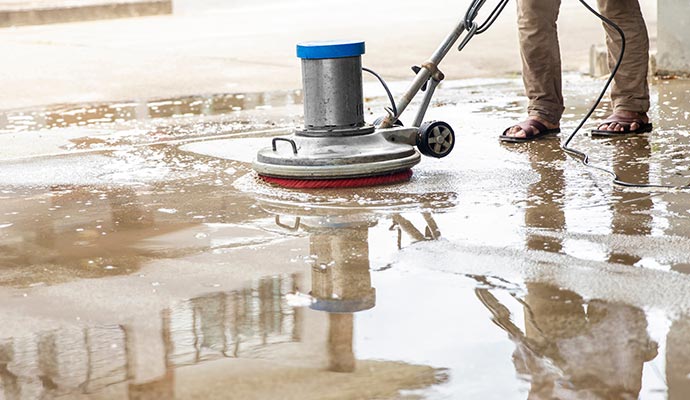 Concrete Floor Cleaning