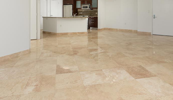 Clean stone floor Clean stone floor