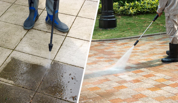 Professional pressure washing