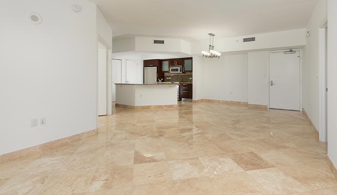 Clean tavertine floor Clean tavertine floor