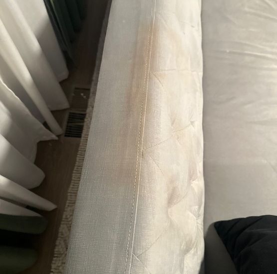 Close-up view of dirty upholstery Close-up view of dirty upholstery